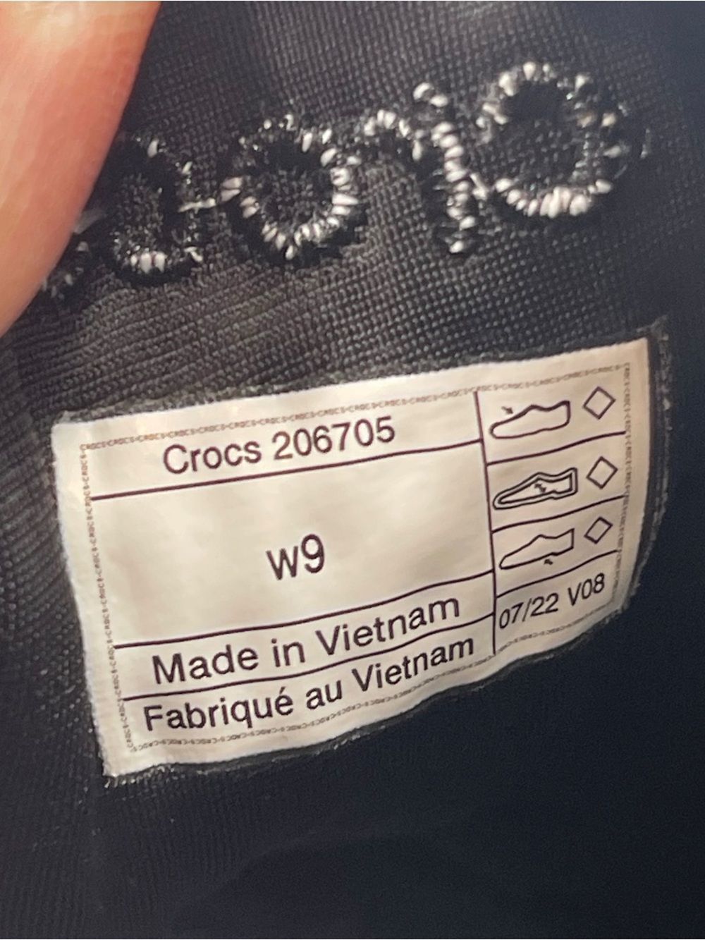 CROCS LiteRide 360 Pacer Sneakers Black Slate Gray 206705 Women's Size 9 - Picture 14 of 15